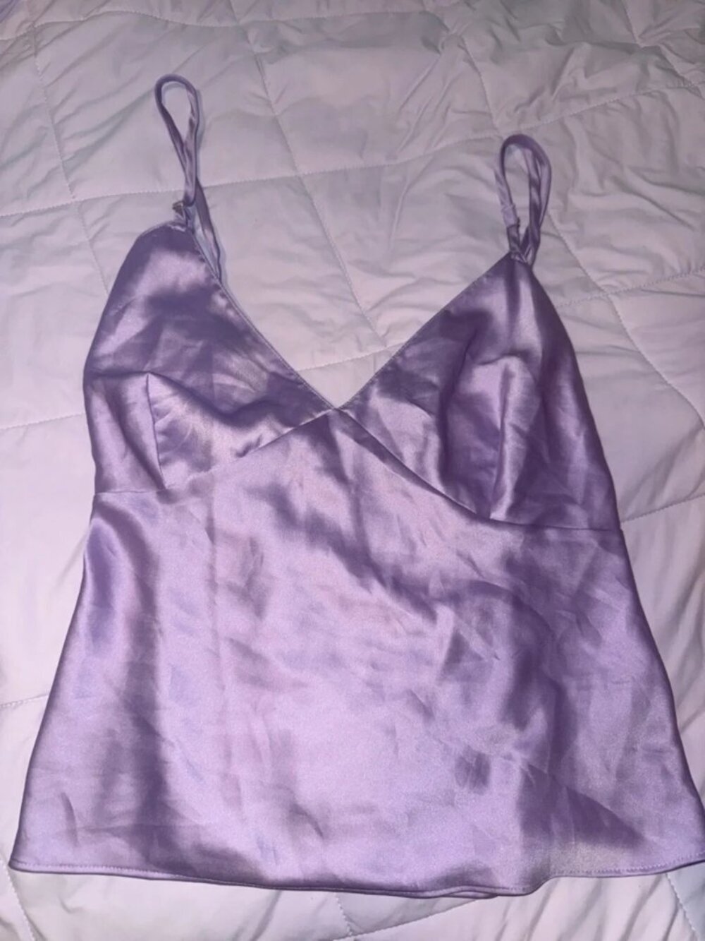 NWT Victoria’s Secret Lavender Satin Top